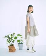 ウールコットンボーダー　プルオーバー